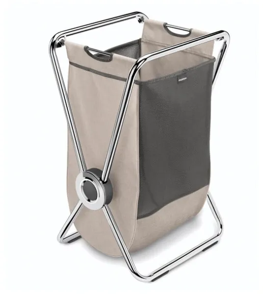 Simplehuman Enkel X-ram Tvättkorg, Krom